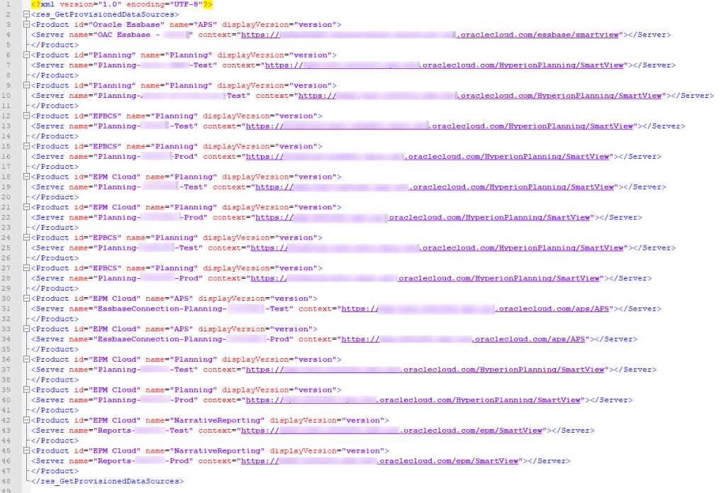 Smart View Shared Connections XML – Random EPM Notes