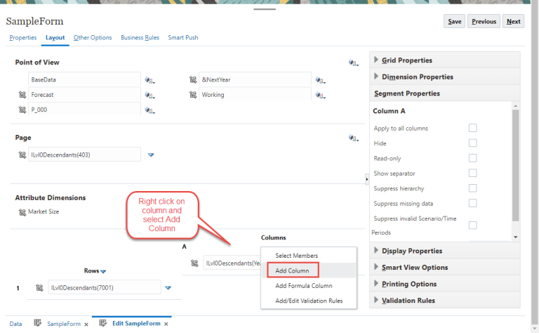 Add Row to Form – Random EPM Notes